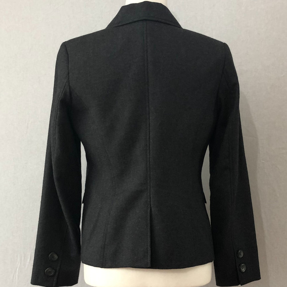 Pendleton Gray Two Button 100% Wool Jacket Size 6 - Picture 3 of 4